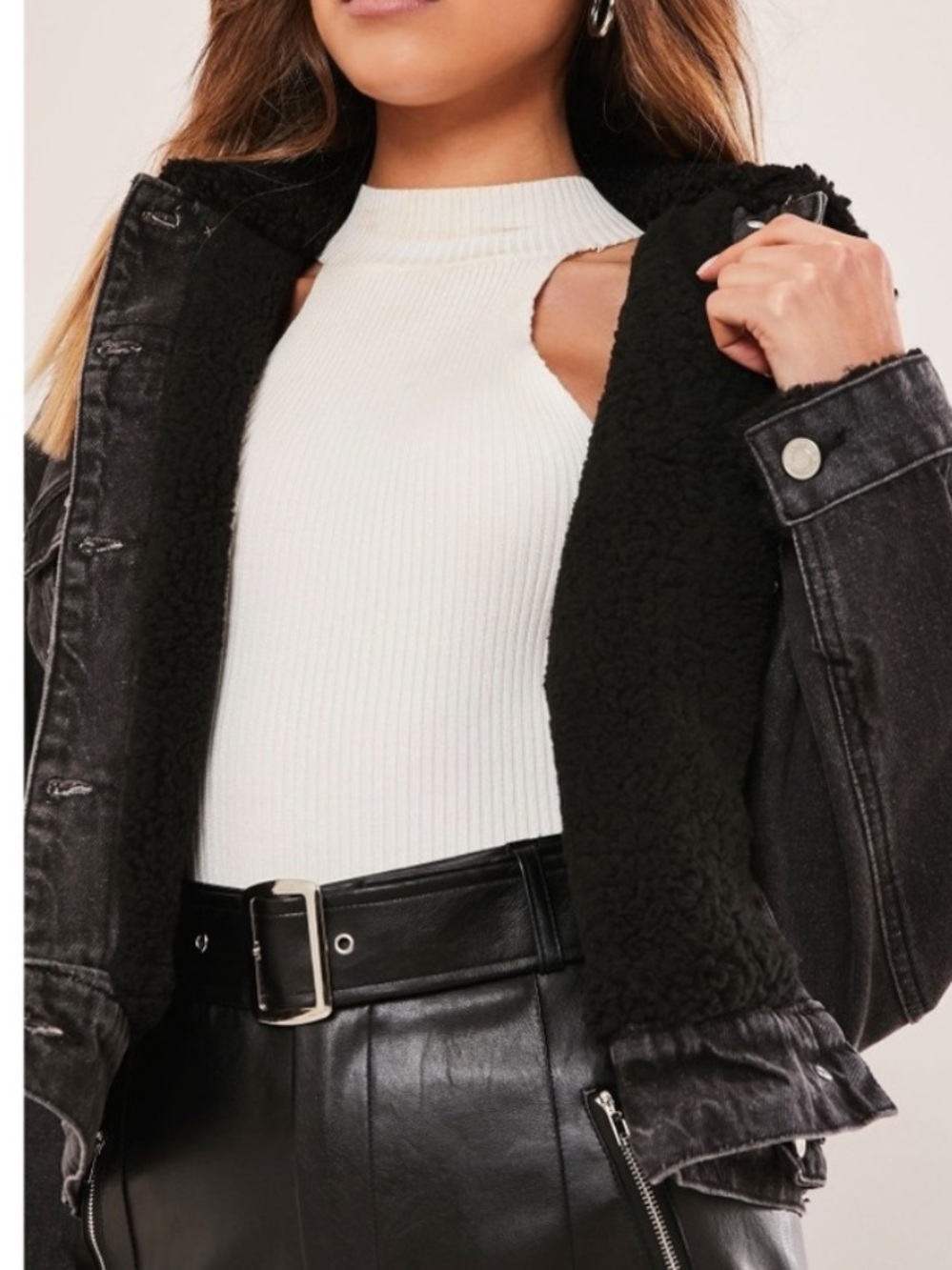 Missguided Sherpa jacket
